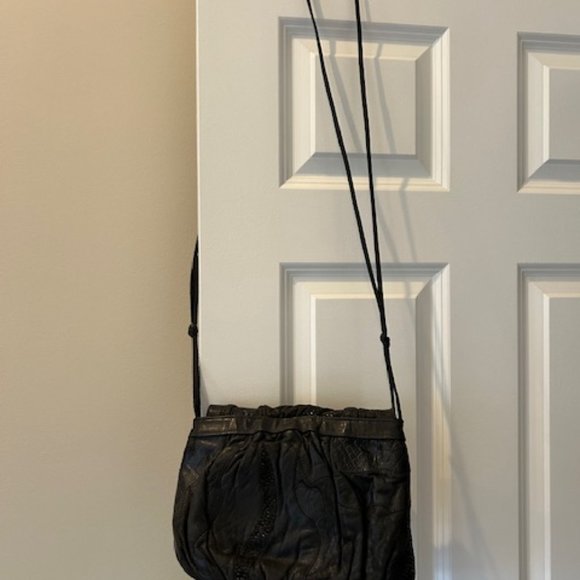 Vintage Viva of California Black Leather Purse - Picture 3 of 10